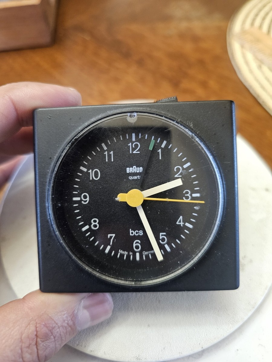 インテリア時計 BRAUN type4781 ABK31(Made in Germany) Vintage Germany BRAUN 4744/ AB 7Travel Alarm Clock In Working