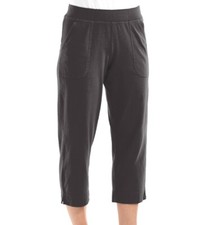 FRESH PRODUCE XSmall black Key Largo Jersey Cotton Capris 69.00 NWT New XS