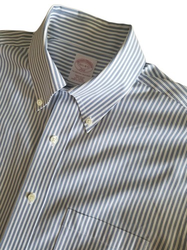 Brooks Brothers Men's Blue Pin Stripe 