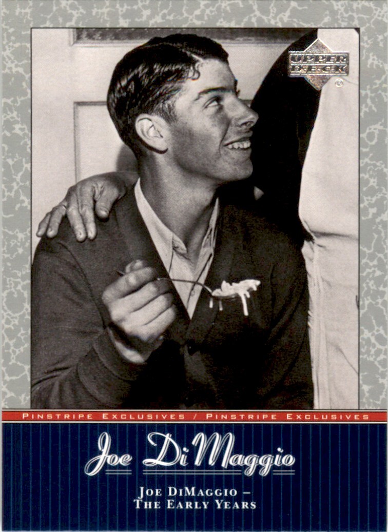 2001 Upper Deck Decade 1970's Pinstripe Exclusives DiMaggio #JD1 Joe DiMaggio