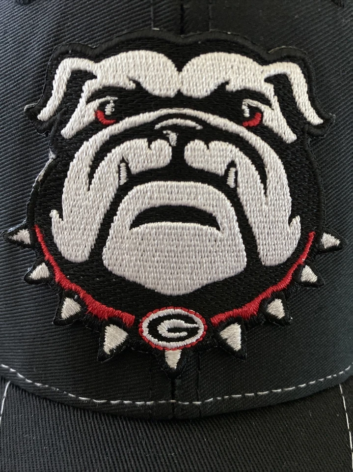 ДЖОРДЖИЯ БУЛЬДОГИ ВЫШИТАЯ НАШИВКА UGA DAWG ТАЛИСМАН ЛОГОТИП ВОДИТЕЛЬ ГРУЗОВИКА СЕТКИ ШЛЯПА КРЫШКА НОВЫЙ - Изображение 2 из 4
