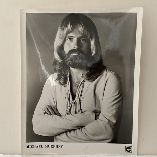 Foto promozionale originale vintage Michael Murphy bianco e nero 8x10 - Foto 1 di 5