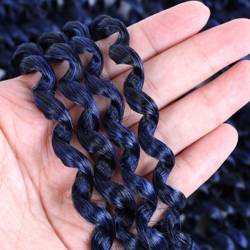 18" Passion Twist Crochet Braids Water Wave Braiding Hair Extensions Synthetic - Picture 52 of 83