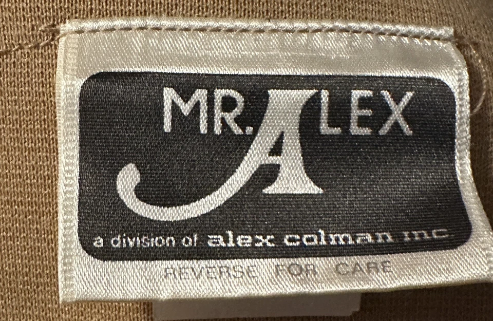 Vintage MR. ALEX Bronzeado MOD GROOVY Colete Correspondente Fivelas Douradas e Calças HALLOWEEN! - Imagem 2 de 4