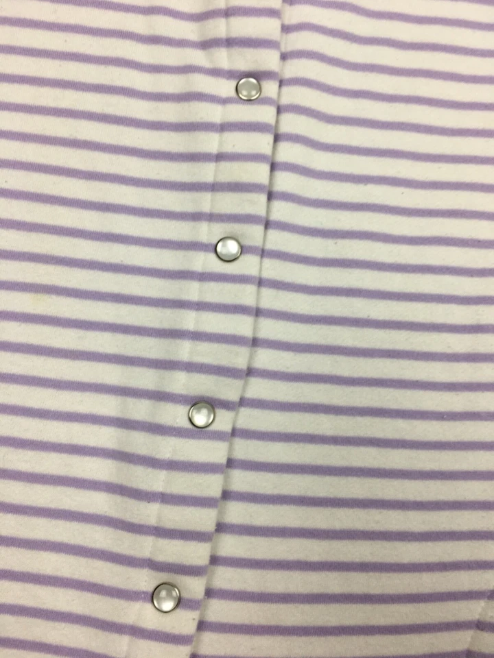 Suéter a Presión Laura Scott Perla Mujer Talla XL Blanco Púrpura Algodón Foto 4 de 4