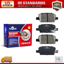 Rear Ceramic Brake Pads for 2016 - 2022 Chevrolet Malibu w/ Manual Parking Brake