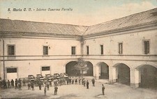 da250 cartolina santa maria capua vetere interno caserma perrella caserta 1933