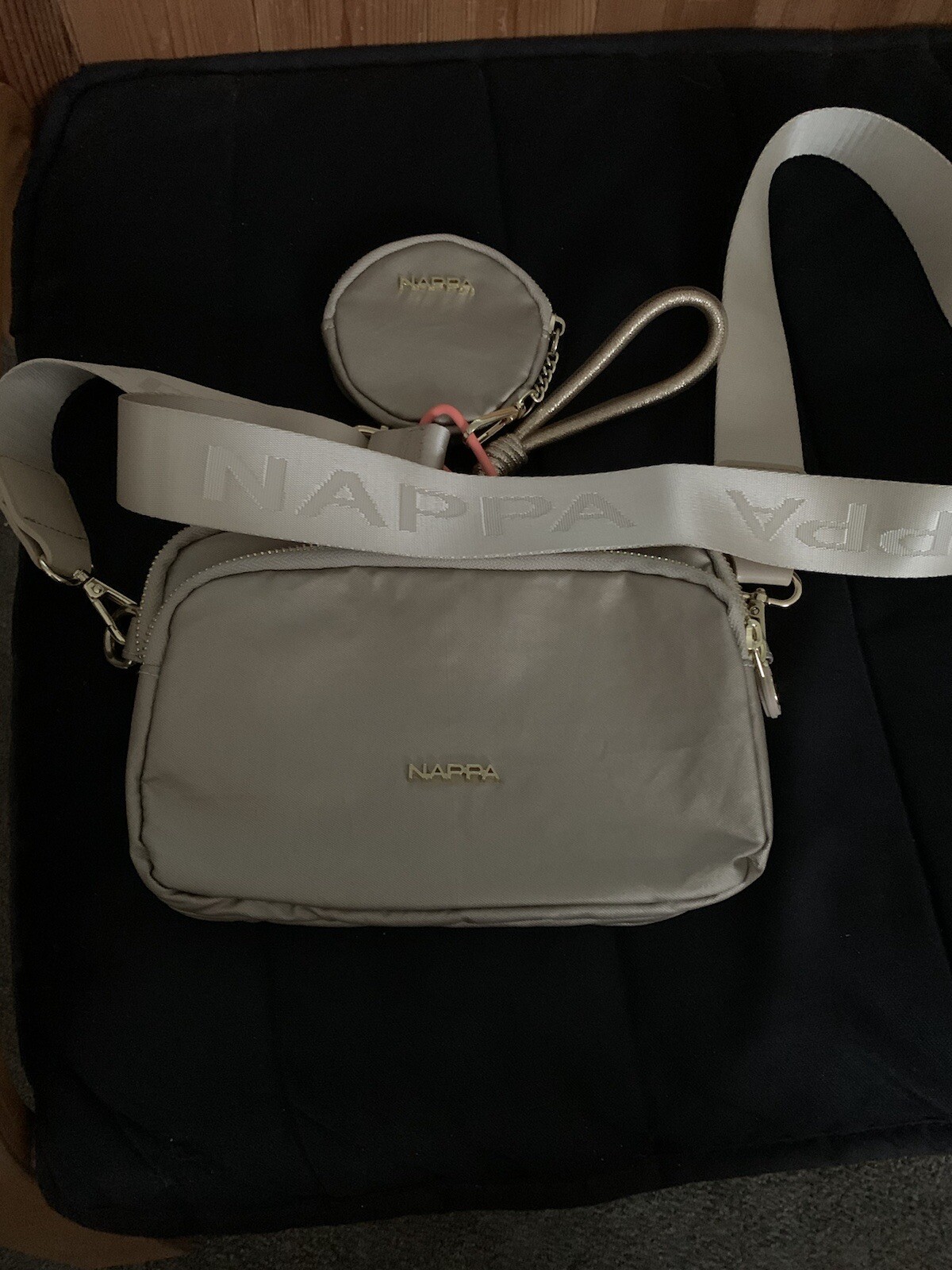 Crossbody bag Nappa with a purse for womens.-image