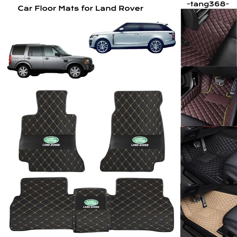 3Pcs Carpets Set Fit Land Rover Cargo Liner Car Floor Mats Auto Rugs 1997-2025 - Image 3 of 4