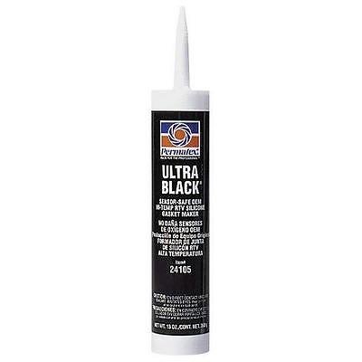 Permatex 24105, One Black Silicone Ultra Black Gasket Maker 13Oz Cartridge Perfo