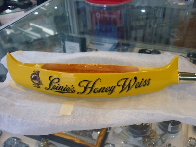 LEINIE'S Leinenkugel Honey Weiss Yellow Canoe Beer Tap Handle