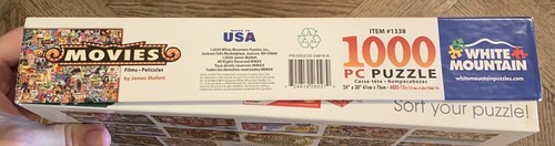 White Mountain Puzzles The Movies - 1000 Piece Jigsaw Puzzle Nice Complete - Picture 4 of 4