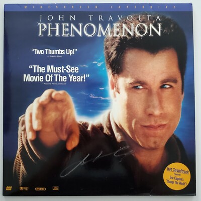 John Travolta Signed Phenomenon Laserdisc Grease Pulp Fiction Broken Arrow RAD