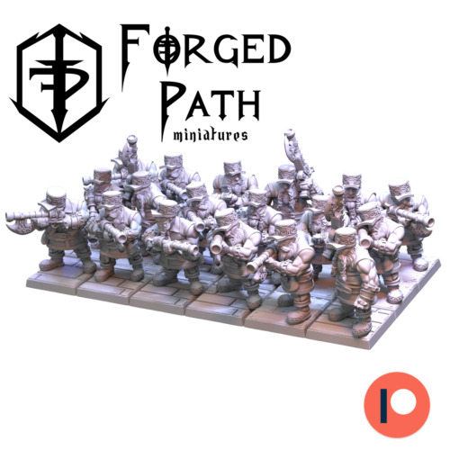 Gunners pirata nani, Wargaming da tavolo fantasy nani miniatura barba bianca - Foto 4 di 6