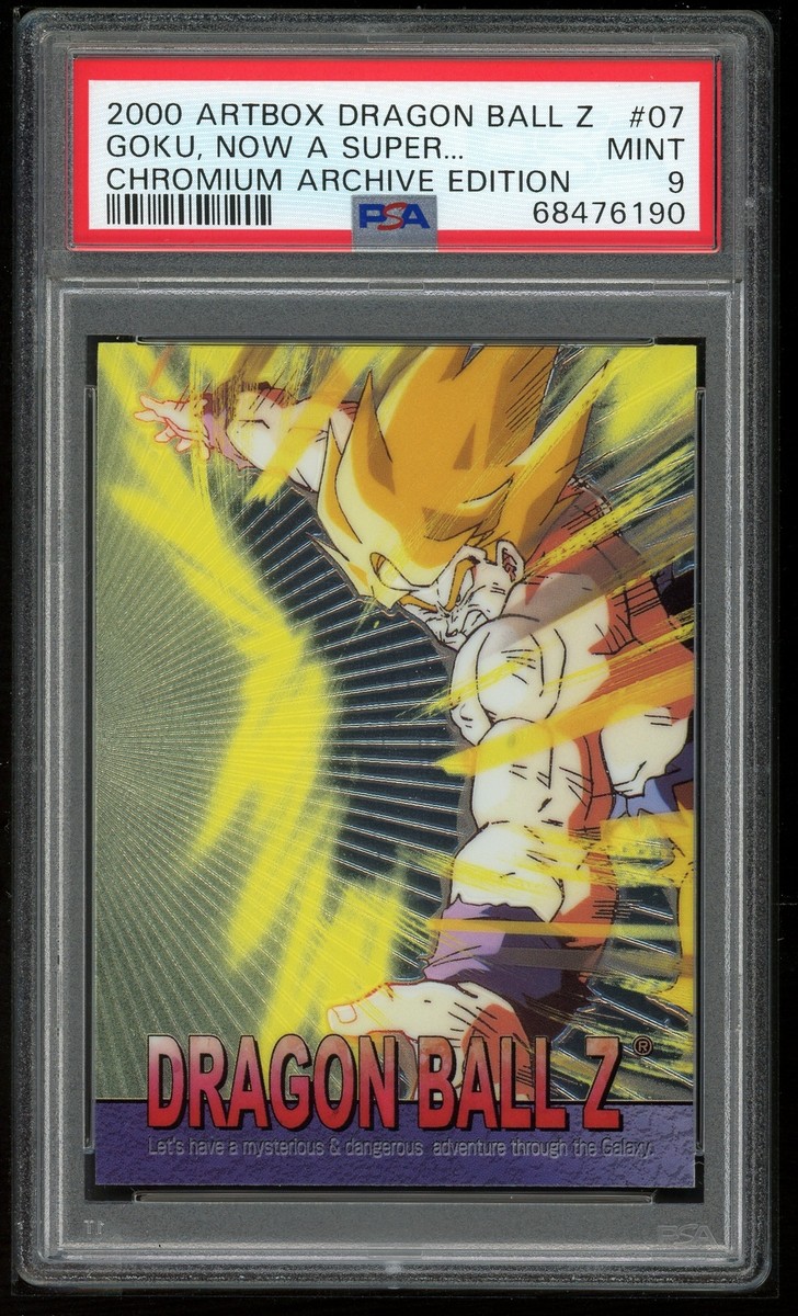 Dragon Ball Z ArtBox Chromium 07 Super Saiyan Son Goku 2000 PSA 9