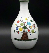 Vaso Monofiore Ceramica Decorato Mano Artiginale * 84465