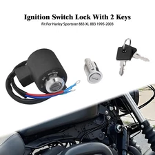 Ignition Key Switch Fit For Sportster 883  Hugger XLH883 Custom XL883C 1995-2021