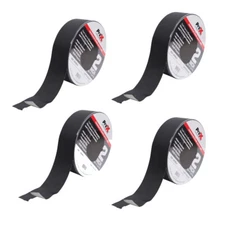 4 Pack Pro X 2 Inch 180'  60YD Matte Blk Commercial Grade Gaff Tape Non-Residue