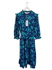 Raishma NWT Blue Lyla Floral Midi Dress RRP £110 Size 20 Modest