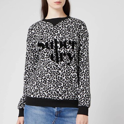 Superdry Women s Sport Scandi Graphic Top - Grey Leopard,GR:42.