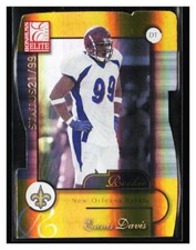 2001 Donruss Elite Status Gold #178 Ennis Davis Rookie Die Cut /99