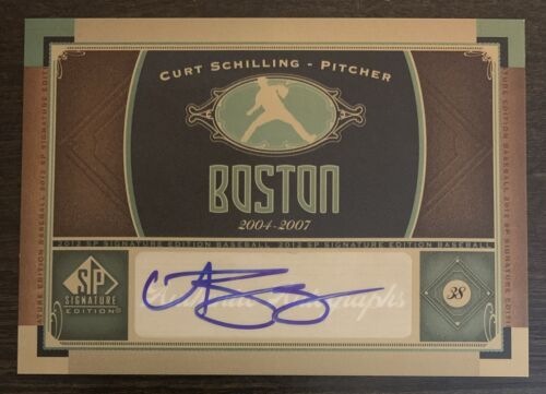 Curt SCHILLINGš„2012 SP Signature Edition Autograph AUTO #BOS11 Red Sox