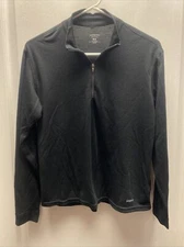 Patagonia Capilene 1/4 Zip Pullover Baselayer Women’s Medium Black Long Sleeve 