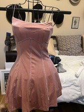 Urban Outfitters Pink Velour Dress