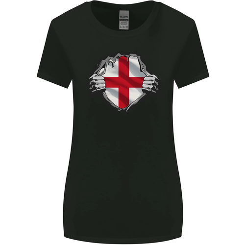 T-shirt Femme Saint-Georges Pour La Reine Et L'Angleterre - Coupe Fine - Taille Petite - 100% Coton - Neuf Sans étiquettes