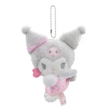 New Kuromi Key Fob Plush Pink Dreams Angel LARGE Bag Holder Toy