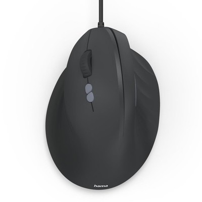 Hama Vertical Mouse for Left-Handed Users 7 Buttons Ergonomic 1000/1400/1800 DPI