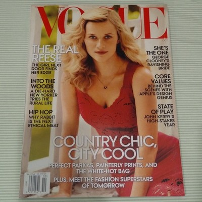 Reese Witherspoon Vogue Magazine Fashion Beauty Trends Style Make-Up Hair 2014