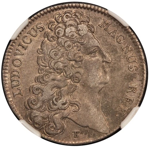 1707 France Louis XIV King's Buildings Silver Jeton Medal - NGC XF 40 - F-3071