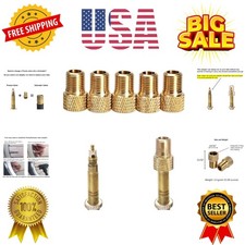 Presta to Schrader Valve Adapter for Bike, Inflate Presta Valve Tire with Air...