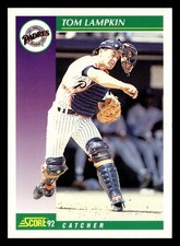Tom Lampkin 1992 Score #338 San Diego Padres Baseball *201
