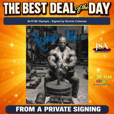 Ronnie Coleman Signed 8x10 Photo Mr Olympia JSA COA from Private Signing