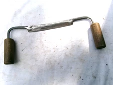 SMALL VINTAGE DRAW KNIFE - 5 1/4" LONG BLADE - UNSIGNED - WEIGHS 4 OUNCES