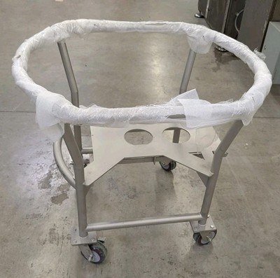 Pall Allegro 3D Bioprocess Tote Trolley Cart 304 SS Casters Lot of 3 Lab