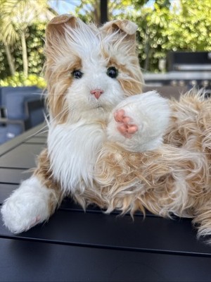 Hasbro Joy for All Orange Tabby Cat Realistic Pet Interactive Companion.