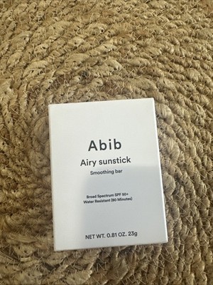 Abib Airy Sunstick Smoothing Bar Water Resistant (80 Minutes) SPF50+ 23g EX 8/27