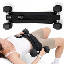 Hip Thrust Belt Slip Resistant Padded Booty Belt for Dumbbells