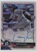2018 Bowman Chrome Prospect Auto Refractor /499 Cristian Pache #CPA-CP Auto