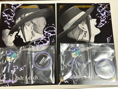 Twisted Wonderland Jade Leech Floyd Leech Acrylic Stand Postcard Set