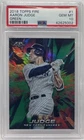 2018 Topps Fire - Aaron Judge #1 Green Foil #/199 PSA 10 GEM MINT YANKEES SP