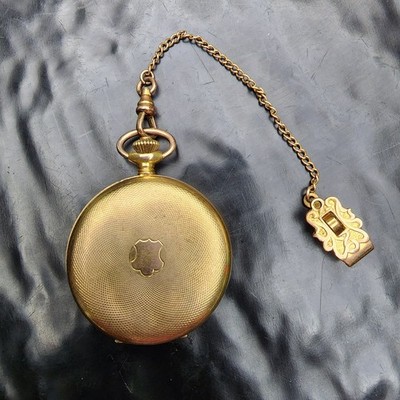 1964 Caravelle Bulova Pocket Watch Hunter Case 17 Jewel 160A Swiss