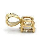 GIA certified 1.23ct round diamond  I1 J 14k yellow gold solitaire pendant 0.9g — photo 3