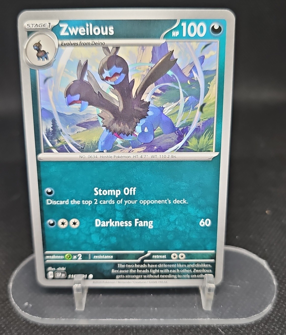Zweilous #118 Pokemon Surging Sparks
