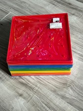 Learning Resources Plastic Geoboards - Set of 10 Rainbow Colors Brand New