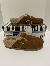 Dolce Vita Audreana Clogs Women's Cognac Comfort Slip On Sherpa Lined Buckle - 7