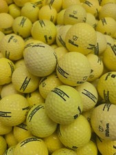 15 DZ Wilson Limited Flight range golf balls Yellow- D Grade.  Free Shipping.